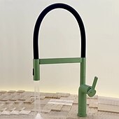 お買い得  キッチン用水栓金具-水栓 - シングルハンドルつの穴 電気メッキ その他 現代コンテンポラリー Kitchen Taps