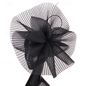 abordables Fascinadores-Fascinators Poliéster Boda Cumpleaños Vintage Estilo lindo Retro Con Tul Celada Sombreros