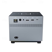 levne Projektory-Přenosný mini chytrý projektor s Wi-Fi a Bluetooth, 2 GB + 16 GB Android, 720p LCD displej s podporou 4K/8K, hlasové dálkové ovládání domácího kina pro hraní her a filmů, dárek pro fotbalové fanoušky