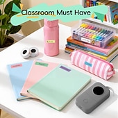 preiswerte Scanner &amp; Drucker-Bluetooth-Mini-Etikettendrucker, tragbarer Thermodrucker, kompakte wiederaufladbare Etiketten für Kinder, Schulen, Klassenzimmer und Lehrerbedarf, Etikettendrucker für Zuhause und Büro, kompatibel mit
