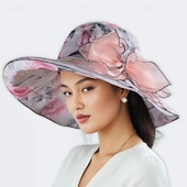 economico Cappelli da Festa-Cappelli Poliestere Cappello a secchiello Matrimonio Compleanno Vintage Carino Retrò Con Fiocco Copricapo Copricapo