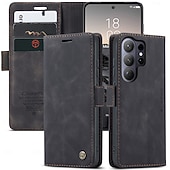 preiswerte 2026 Samsung Galaxy S26 Serie-Handy Hülle Handyhüllen Für Samsung Galaxy S26 S26 Ultra Plus Brieftaschenhülle Flip-Cover Mit Ständer Ständer Kartenfach Retro TPU PU-Leder
