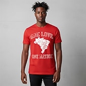  Meciul Mondial de Fotbal 2026 Ținute Tricou grafic Fotbal Inspirat de Brazilia Patriotic Tricou pentru Unisex Adulți Imprimare 3D pentru Petrecere Sport exterior