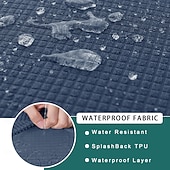 זול כיסוי לכריות פטיו-2 יחידות כיסויי ספה עמידים למים לפטיו, כיסויים להחלפת ספות וספות חיצוניות לריהוט פטיו, מגן ריהוט רב פעמי לכביסה