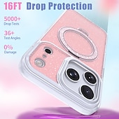 abordables Carcasas iPhone-teléfono Funda Para iPhone 17 Air 17 Pro Max iPhone 17e 16 15 14 Pro Max Plus 16e 13 Pro Max Funda Trasera adsorción magnética con Soporte Traslúcido Soporte de carga inalámbrica TPU Acrílico