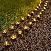 cheap Solar String Lights-Solar-Powered Led Path Garden Lights  Purple Fairy Lights 30LED IP44 Waterproof  And Durable Recessed Outdoor Garden Lights Suitable For Decorative Lighting Of Walkways Lawns, Camping Parties