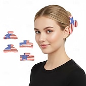  250ή Επέτειος ΗΠΑ Αξεσουάρ μαλλιών Βίντατζ Ενηλίκων Γυναικεία Ημέρα ανεξαρτησίας Ντύνομαι