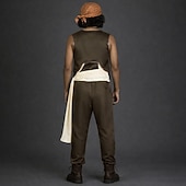 billiga Herrdräkter-Havsäventyrare Usopp Stråhattpirat Animé Cosplay-kostym Cosplay-kostymer Halloween Karnival Comic Con Anime Expo Väst Byxor Huvudbonad Till Herr Vuxen