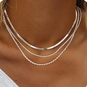 baratos Colares e Pendentes-1pç Colar For Mulheres Diário Rua Presente Liga Patchwork