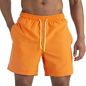 economico Costumi da Bagno per Uomini-Per uomo Shorts Shorts da Spiaggia Pantaloncini casual Coulisse Tasca Elastico in vita Semplice Impermeabile Comodità Corto Casuale All'aperto Vacanza Vacanza Moda Blu azzurro cielo Micro-elastico