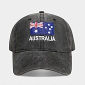 economico Partita di Calcio Mondiale 2026-Cappello da tifoso per la partita estiva di calcio 2026, berretto da baseball nero con bandiera ricamata, cappello da sole unisex, copricapo essenziale per gli eventi calcistici, perfetto per i tifosi