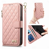 cheap 2026 Samsung Galaxy S26 Series-Phone Case For Samsung Galaxy S26 S26 Plus S26 Ultra Wallet Case Flip Cover Zipper with Wrist Strap Kickstand Retro TPU PU Leather