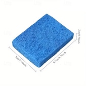 Недорогие Барбекю и приготовление пищи на свежем воздухе-Набор из 8 прочных чистящих подушечек для барбекю - щетки без щетины для грилей, решеток для духовок и походной посуды - термостойкие щетки, устойчивые к царапинам, подходят для