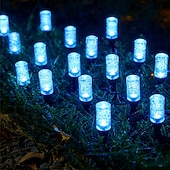 tanie Światła ścieżki i latarnie-1 szt. zewnętrzna lampa solarna w kształcie bańki, wodoodporna IP65, diody LED 10/20, dekoracyjna lampa LED do ogrodu, podwórka, ścieżki, trawnika, patio, gospodarstwa, oświetlenia krajobrazowego