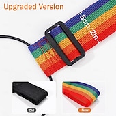 baratos armazenamento de bagagem e viagem-Conjunto de 4 cintas de bagagem ajustáveis e resistentes com trava de segurança para malas, bolsas de viagem e mochilas. Cintas de viagem confiáveis para homens e mulheres, que previnem a perda de