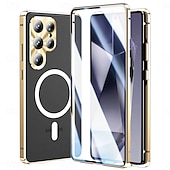 tanie 2026 Samsung Galaxy S26 Seria-telefon Kılıf Na Samsung Galaxy S26 S26 Plus S26 Ultra Obudowa z adsorpcją magnetyczną Krystalicznie czyste Smukła obudowa Odpianane i ochraniacz ekranu Lustro Stop aluminium