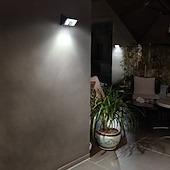 abordables Appliques d'extérieur-Applique murale solaire intelligente d'extérieur avec détecteur de mouvement, étanche IP65, 22 LED, 4 modes d'éclairage, lampe décorative pour jardin, cour, clôture, mur, villa, porche