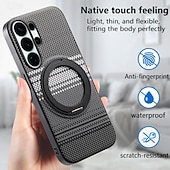 cheap 2026 Samsung Galaxy S26 Series-Phone Case For Samsung Galaxy S26 S25 Edge S24 FE S23 Ultra Plus A56 A36 A26 A16 A35 5G A15 Magnetic Adsorption with Stand Holder Shockproof TPU PU Leather