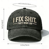 preiswerte Geschenke-Baseballkappe mit Stickerei „Ich repariere Scheiße, das ist mein Job“ für Damen und Herren, lustige Mütze mit Arbeiterstolz, atmungsaktive, verstellbare Dad-Cap, lässige Arbeitsmütze für draußen,