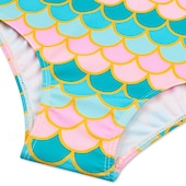 abordables Maillot de bain une pièce-Maillot de bain Enfants Fille Extérieur Graphique Vacances Fermeture éclair Maillots de bain 4 ans et + Été Bleu Rose Claire Rose Claire