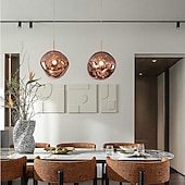 preiswerte Globusdesign-20 cm Single Design Pendelleuchten Metall Glas LED Nordischer Stil 110-240 V