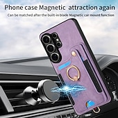cheap 2026 Samsung Galaxy S26 Series-Phone Case For Samsung Galaxy S26 S25 Edge S24 S23 FE S22 Plus  Ultra A56 A36 A26 A16 A06 Wallet Case with Wrist Strap Shockproof TPU PU Leather
