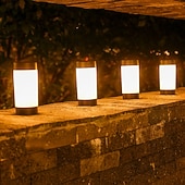 Χαμηλού Κόστους Διαδρομές και φανάρια-4 τεμάχια ηλιακά φώτα εξωτερικού χώρου για γκαζόν, αδιάβροχα φώτα για βίλα, μονοπάτια κήπου, διακοσμητικά φώτα, αυλή, λιβάδι, έδαφος, ένθετα φώτα