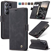 preiswerte 2026 Samsung Galaxy S26 Serie-Handy Hülle Handyhüllen Für Samsung Galaxy S26 S26 Ultra Plus Brieftaschenhülle Flip-Cover Mit Ständer Ständer Kartenfach Retro TPU PU-Leder