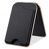 preiswerte Handy-Halter-2-in-1 magnetischer MagSafe-Wallet-Ständer, magnetisches Leder-Kartenetui für iPhone 17, 16, 15 Pro Max Serie mit verstellbarer Halterung