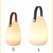 baratos Luzes e lanternas de acampamento-Recharge Colorful Portable Remote Control RGB LED Outdoor Waterproof Camping Book Lamp Atmosphere Light Party Decoration Light