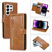 economico 2026 Samsung Galaxy S26 Serie-telefono Custodia Per Samsung Galaxy S26 S26 Plus S26 Ultra Custodia Portafoglio Cerniera Protezione Completa Cavalletto Retrò Pelle PU