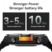 economico Smartwatch-Nuovo smartwatch impermeabile 5 ATM, ideale per attività all'aperto, monitoraggio sportivo, pagamenti PayPal, chiamate Bluetooth, schermo HD da 1,45" 466*466, smartwatch indossabile 2025