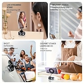 Недорогие Крючки и держатели-Комплект из 2 магнитных держателей для телефонов, сверхпрочный складной механический держатель с вакуумной присоской, вращающийся на 360°, с сильным магнитным креплением, подходит для автомобиля,