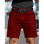 economico pantaloncini da lavoro-Per uomo Shorts Shorts eleganti Lavoro Pantaloncini casual Tasca Semplice Comodità Traspirante Lunghezza al ginocchio Casuale All'aperto Spiaggia Vacanza Moda Blu azzurro cielo Inelastico