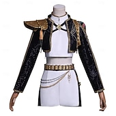 halpa Naisten puvut-Korealainen idoli inspiroima Poptähti Asu Naamiaisasut Virtuaalinen idoli for Naisten Aikuiset Halloween Karnevaali Suoritus Comic Con Anime-näyttely