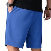 abordables Bermudas estilo casual-Hombre Pantalones cortos de gofres Pantalón corto Pantalones cortos de playa Pantalones cortos casuales Bolsillo Cintura elástica Plano Comodidad Transpirable Longitud de la rodilla Casual Exterior
