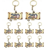 economico 250° Anniversario degli Stati Uniti-Portachiavi da 10 pezzi per il 250° anniversario degli Stati Uniti, portachiavi con bandiera americana del corpo dei Marines 1776-2026, regali per veterani per cittadini statunitensi, decorazioni