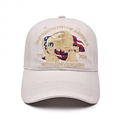 olcso Baseball sapkák-unisex 250./függetlenségi kalap, hordozható, lélegző, mindennapi, kültéri, utcai hímzés, zászlós