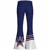 cheap Bottoms-250th Anniversary USA Retro Vintage 1970s Pants Bell Bottom Pants Hippie Disco High Waist Fancy Dress Women's Masquerade 4th of July Party Independence Day Adults' Pants