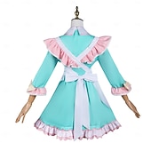 baratos Fantasias Anime-Ternos de Empregadas Anime Vestidos Roupa Baile de Máscara Trajes de cosplay Dia Das Bruxas Anime Expo Perucas Ocasiões Especiais Para Mulheres Adulto