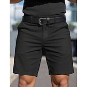 economico pantaloncini da lavoro-Per uomo Shorts Shorts eleganti Lavoro Pantaloncini casual Tasca Semplice Comodità Traspirante Lunghezza al ginocchio Casuale All'aperto Spiaggia Vacanza Moda Blu azzurro cielo Inelastico