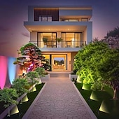 preiswerte Bodenlichter-2-in-1 Solar-LED-Gartenstrahler, wasserdicht, für den Außenbereich, COB-Lampe, Hofbeleuchtung, Landschaftsbeleuchtung, Baumbeleuchtung, Parkbeleuchtung, Villenbeleuchtung, Gartenwegbeleuchtung,