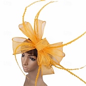 billige Fascinatorer-fascinators Linfrø Bryllup Årgang søt stil Med Tyll Hodeplagg Hodeplagg