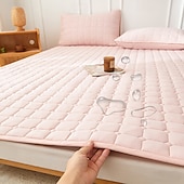 abordables Parures de draps-Protège-matelas imperméable et matelassé pour la chambre à coucher, le dortoir ou la maison ; surmatelas doux et antidérapant ; protection pour le lit et le matelas.