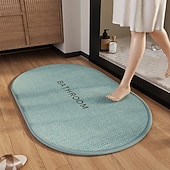 cheap Bathroom Mat-Absorbent Bathroom Mat Non-Slip Foot Mat for Home Use, Quick-Dry Shower Rug, Toilet Door Mat for Bathroom and Restroom