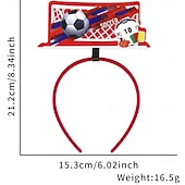 cheap Accessories&amp;Hats-World Soccer Match 2026 Headband Football Soccer Funny &amp; Reluctant Adults' Unisex Outdoor Match Dress Up