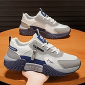 economico Sneakers Casual-sneakers sportive da uomo in similpelle: resistenti, comode ed eleganti per attività casual e all'aperto, ideali per l'uso quotidiano, la palestra e le avventure del fine settimana