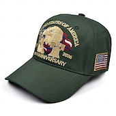 olcso Baseball sapkák-unisex 250./függetlenségi kalap, hordozható, lélegző, mindennapi, kültéri, utcai hímzés, zászlós