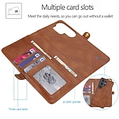tanie 2026 Samsung Galaxy S26 Seria-telefon Kılıf Na Samsung Galaxy S26 S26 Plus S26 Ultra Etui na karty portfela Odpianane Magnetyczne Ochrona całego ciała Retro Skóra PU
