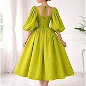 cheap Dresses-1950s Retro Vintage Fancy Costume Swing Dress Flare Dress Solid Color Fit &amp; Flare Swing Fancy Dress Women's Halloween Carnival Cocktail Party Retro Theme Party Adults' Dress Spring &amp; Summer
